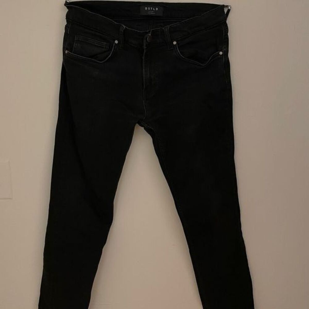 DSTLD Men's Skinny Jeans FADED Black Size 32x30 - Picture 4 of 6